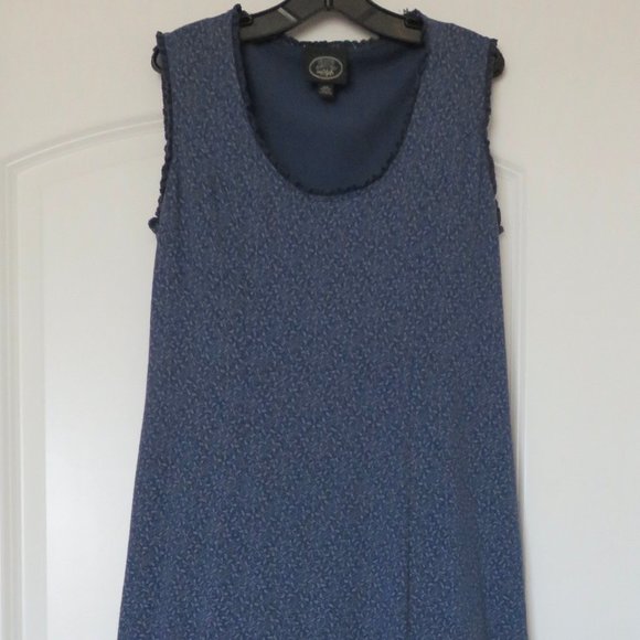 Laura Ashley Dresses & Skirts - Vintage Laura Ashley 100% Cotton Indigo Ditsy Maxi Dress - XS / S